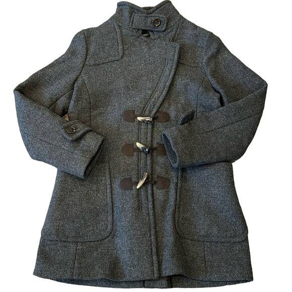 Banana Republic Women's Wool Toggle Coat Dark Gray Size M - Picture 4 of 10